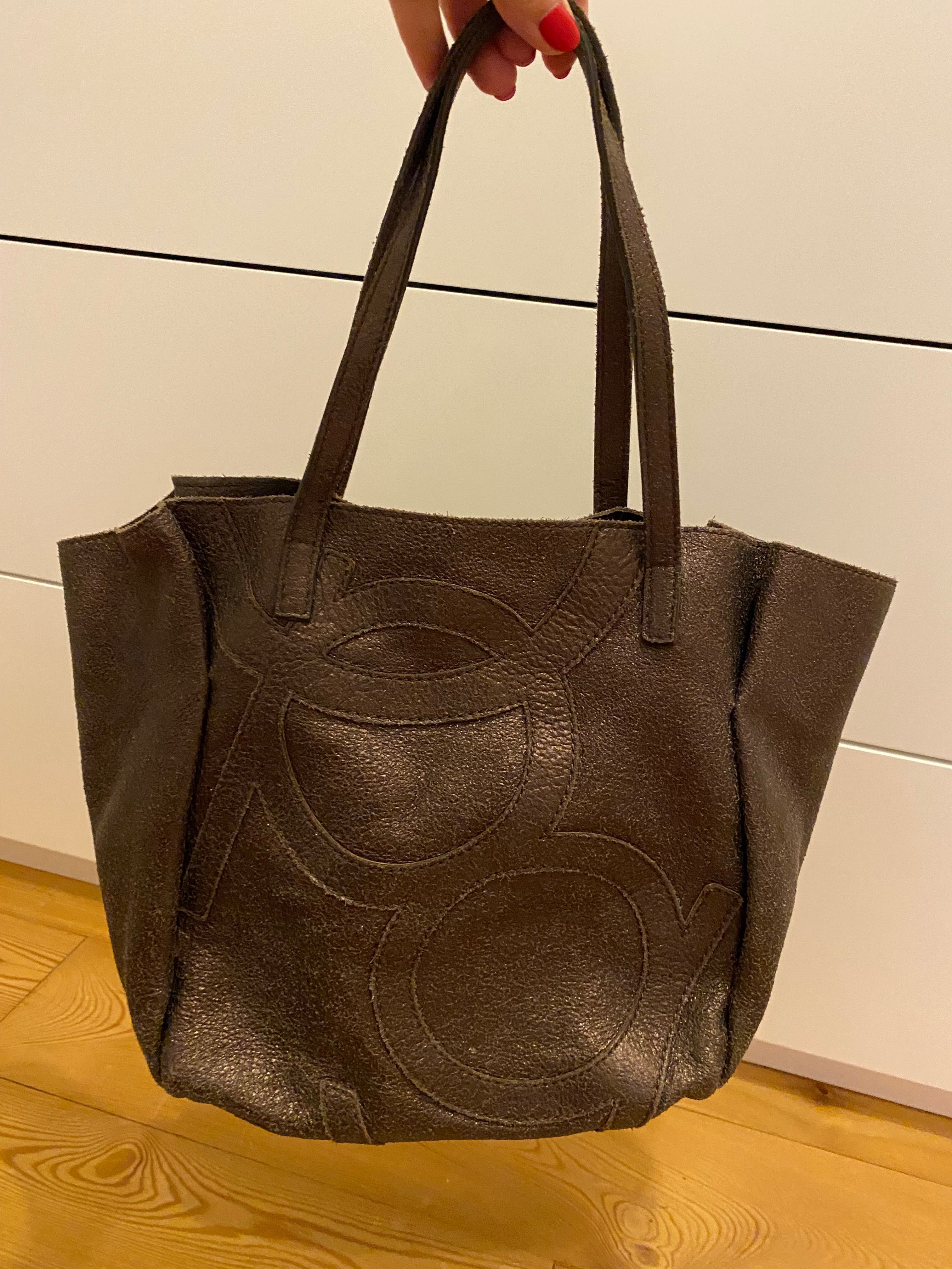 Bolsa Purificación García Castanho Bronze