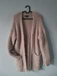 Narzutka sweter włochaty beżowy  XS / 34 primark