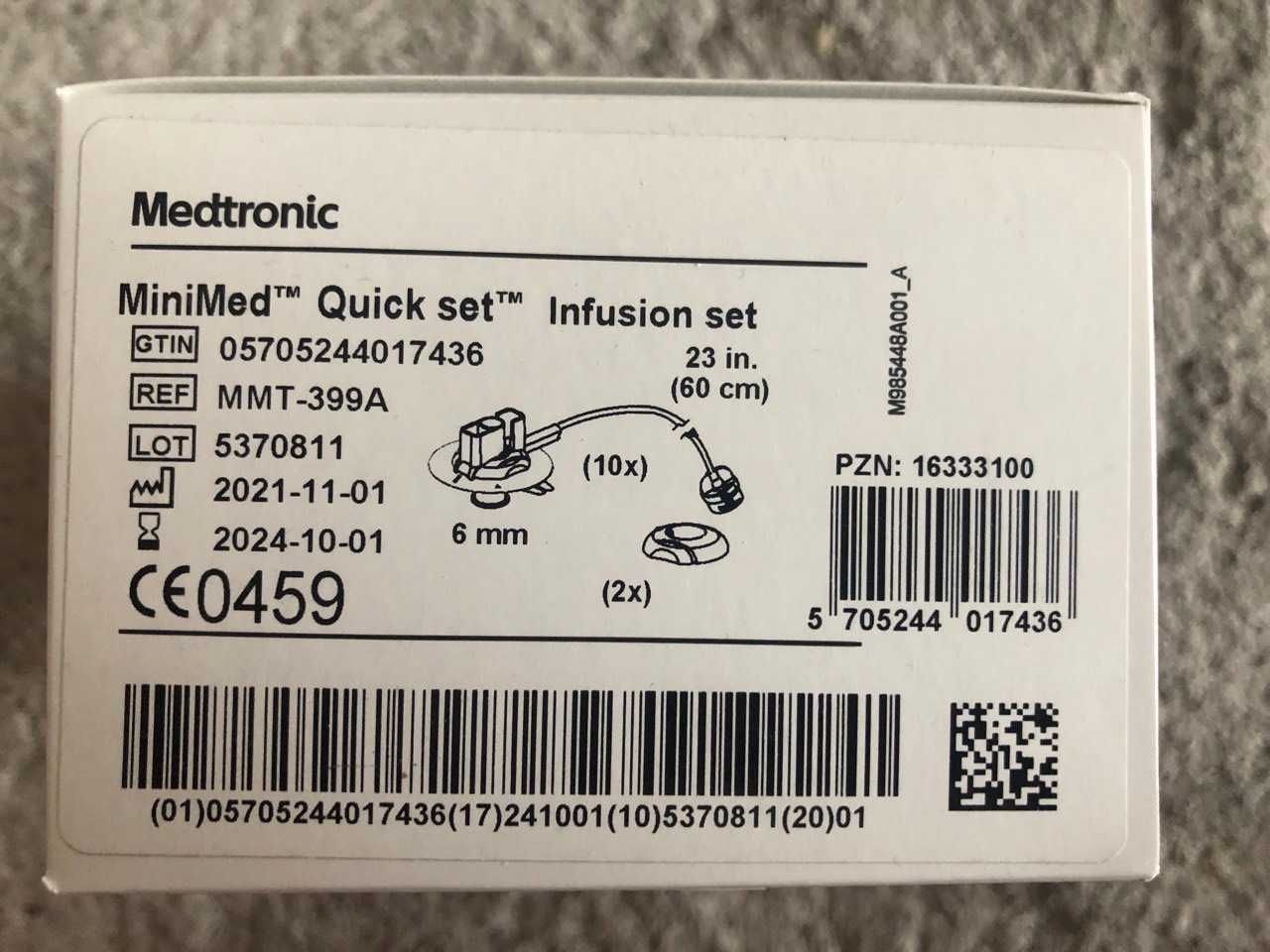 Інфузійний набір MiniMed Quick Set Infusion Set 60 cm 10шт