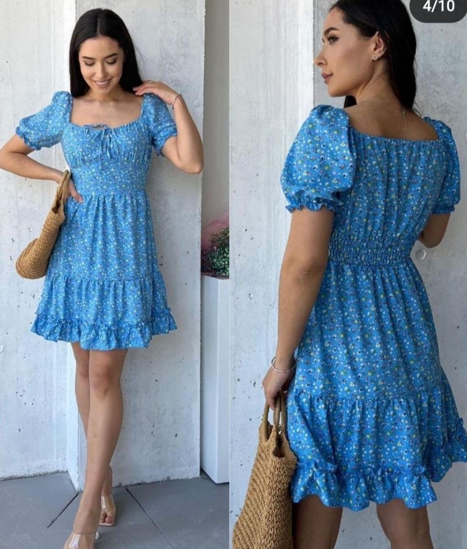 Голуба сукня софт