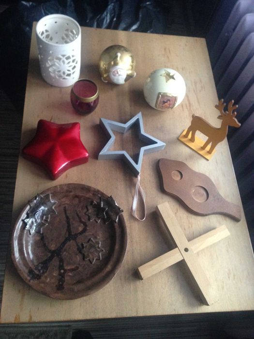 Ozdoby Świąteczne Bożonarodzeniowe różne 10 szt. Komplet.