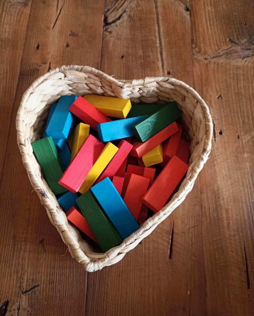 Jenga - kolorowe klocki