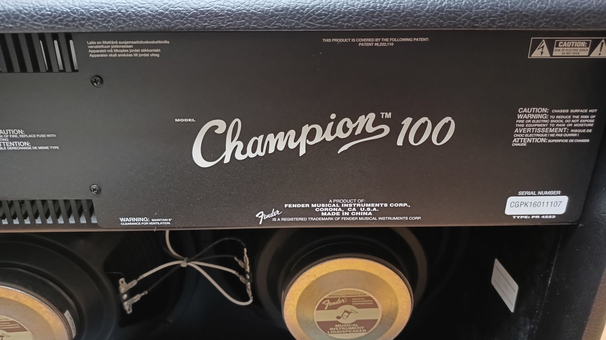 Wzmacniacz Fender Champion 100