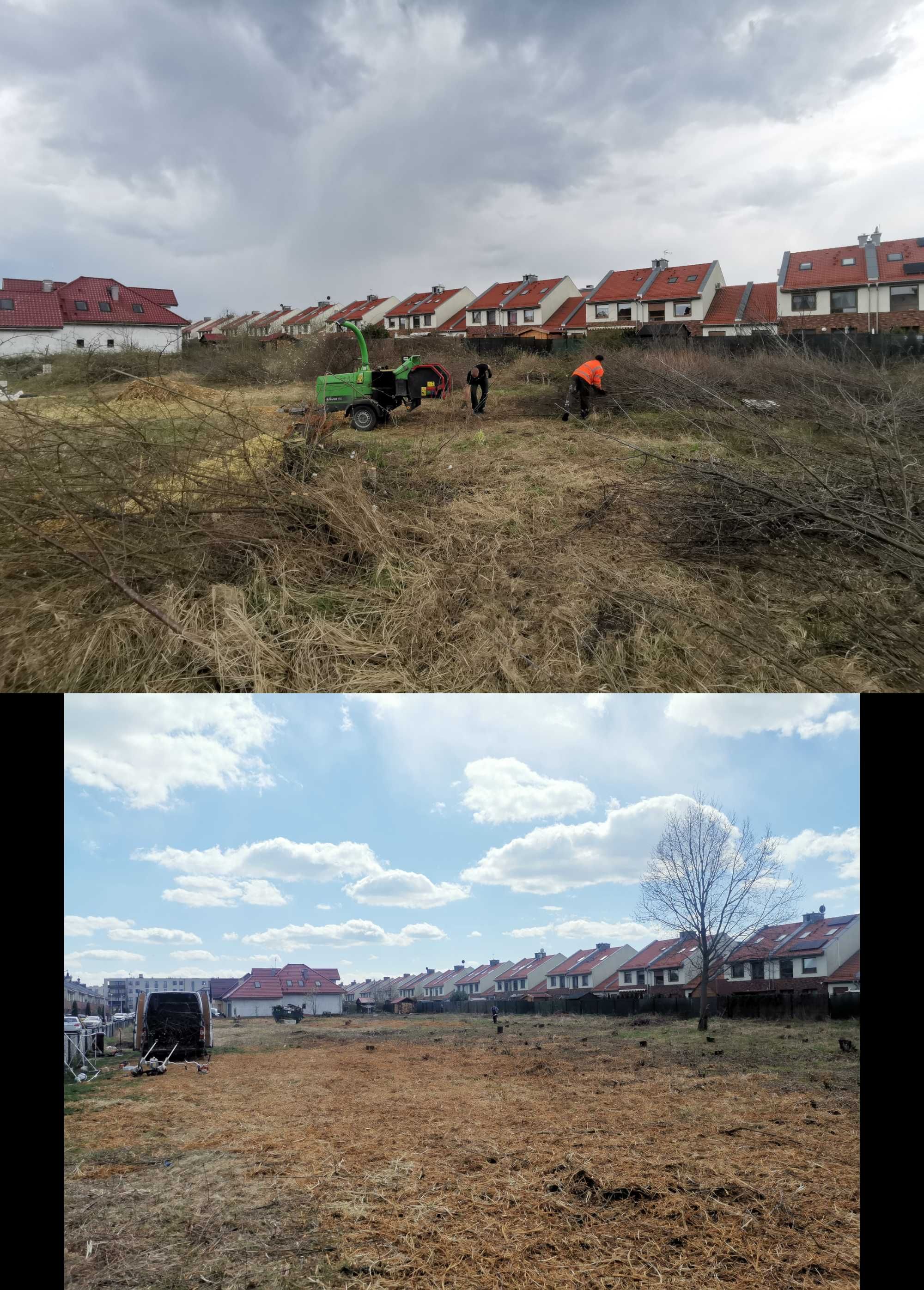 Koszenie działek zarośli, wycinka drzew wycinanie karczowanie ogrodzen