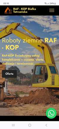 Roboty ziemne Rozbiórka , DROGI utwardzenie terenu kruszywa budowlane