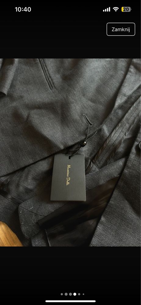garnitur z limitowanej kolekcji massimo dutti