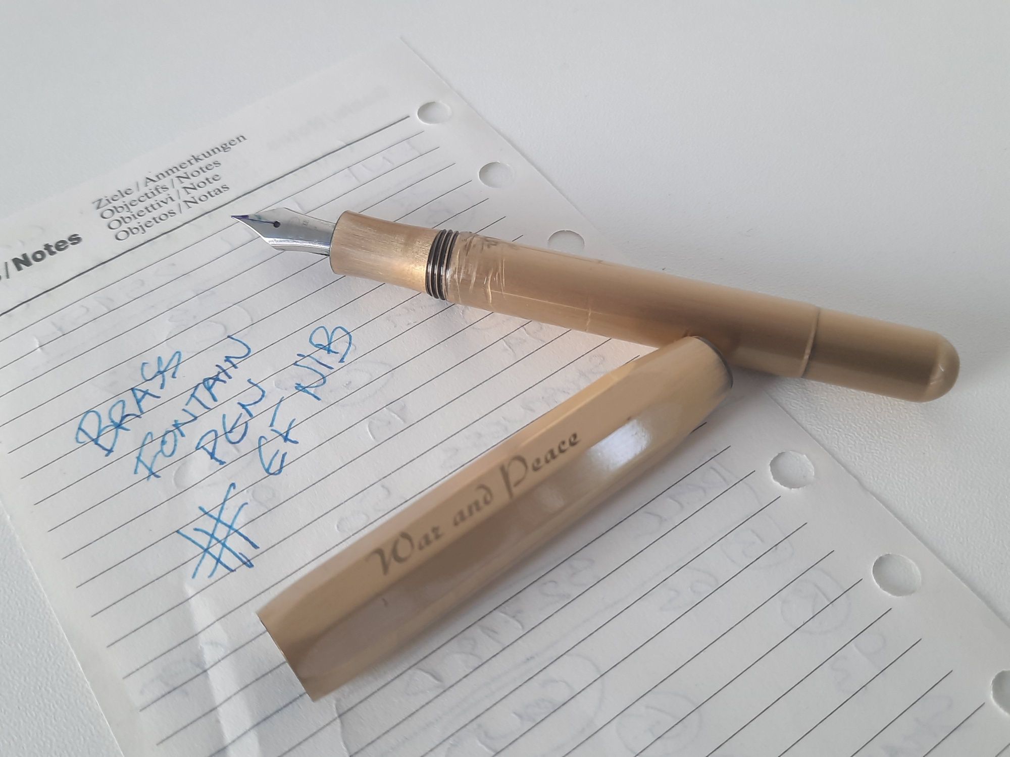 Caneta Tinteiro Aparo em Bronze