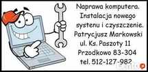 Naprawa komputera
Naprawa Laptopów,
Instalacja nowego systemu,
Czyszc