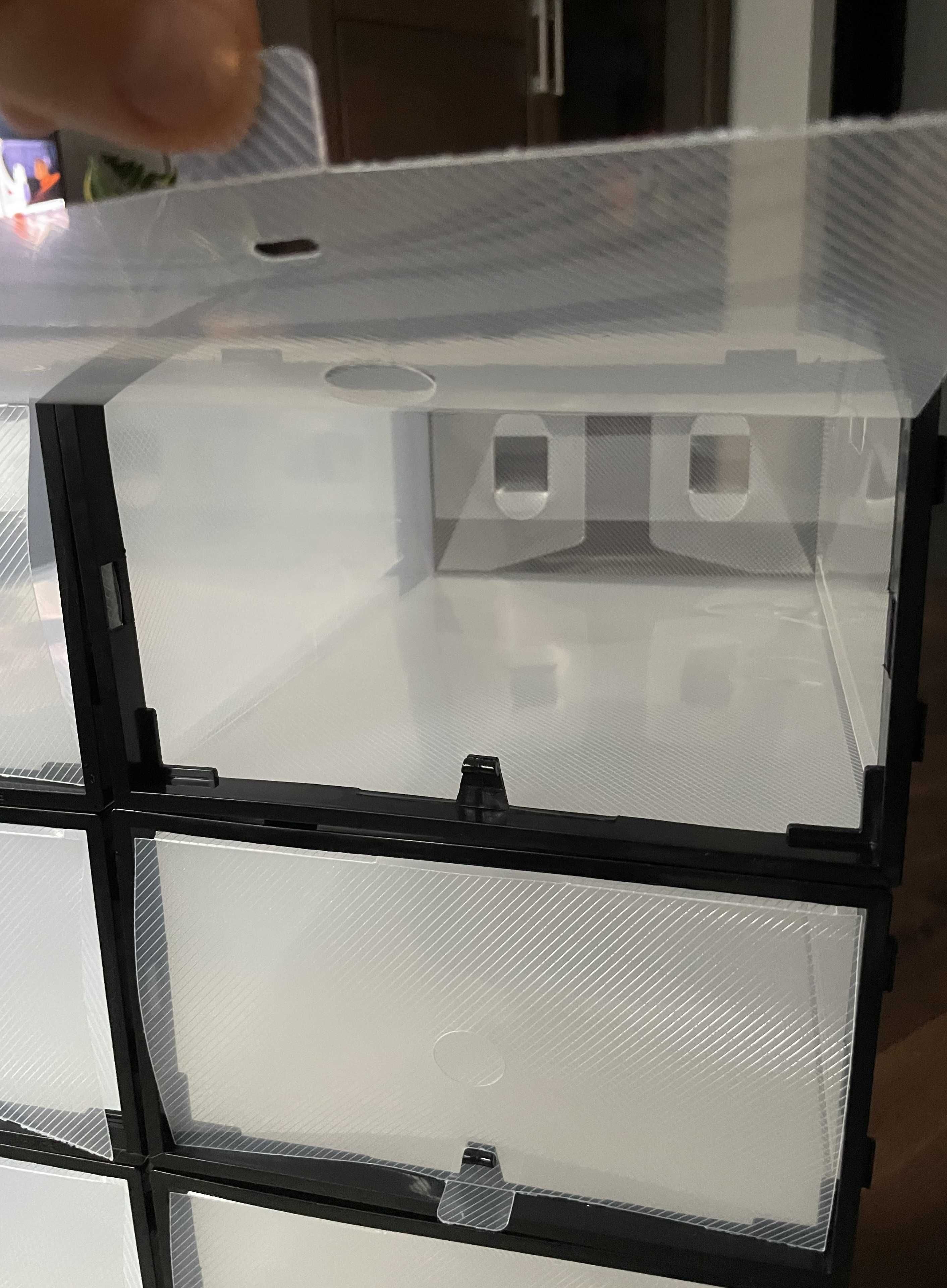 Zestaw 10 x pudełko na buty organizer box na obuwie pojemnik do szafy