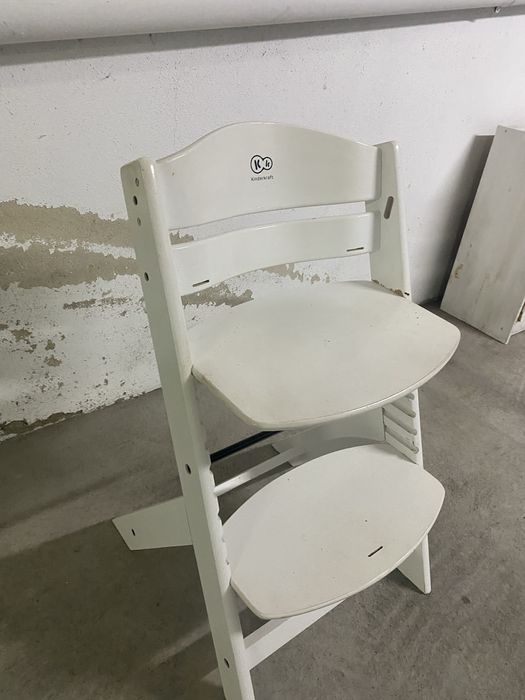 Cadeira de Refeição KINDERKRAFT branca (49x43x73 cm - até 35 kg)