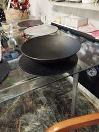 Wok żeliwny 30cm