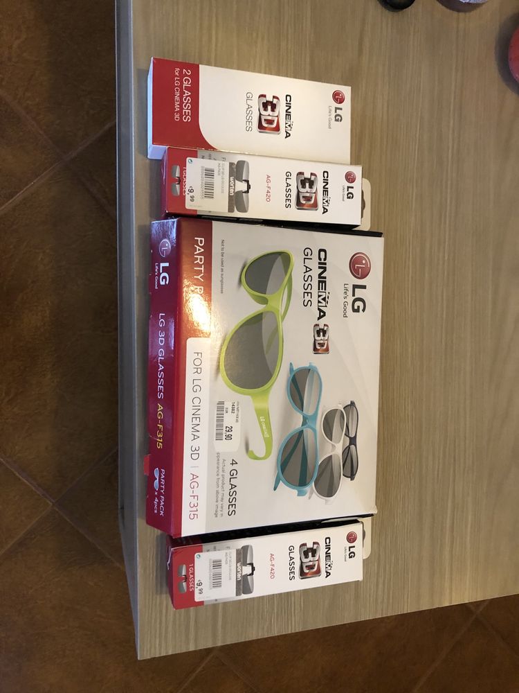 Oculos 3D LG com aplique para quem usa oculos