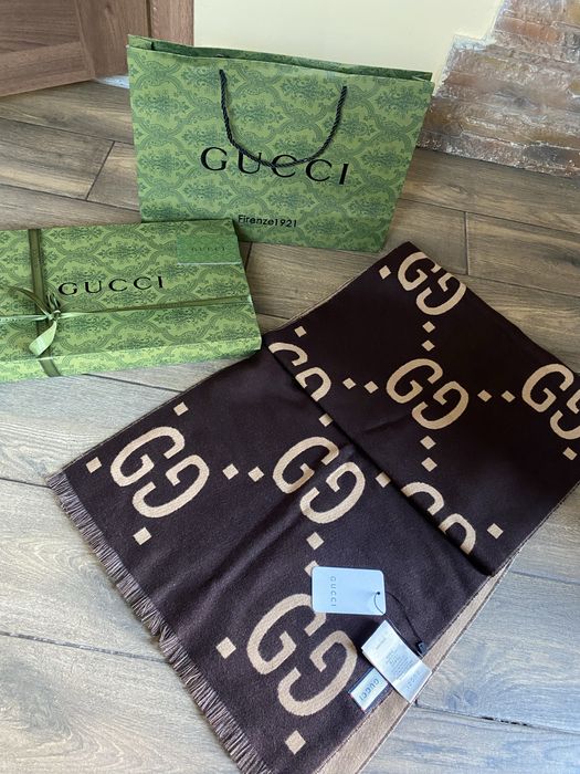 Шарф Gucci premium люкс кашемір