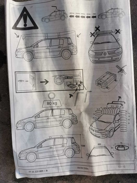 Barras tejadilho Renault Megane II