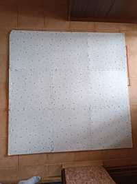 Mata piankowa Ricokids 150x150 cm biała gwiazdki