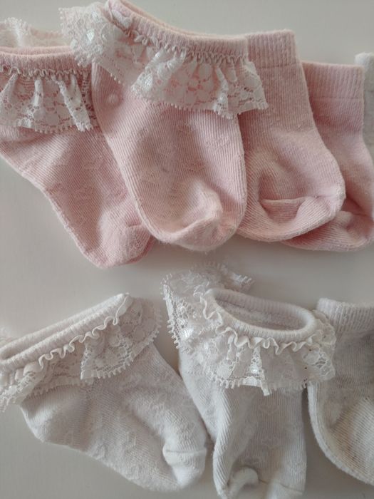 Zestaw 11 par prawie nowe skarpetek dla niemowląt