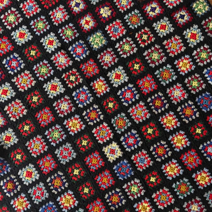 Koc narzuta handmade patchwork Granny squares