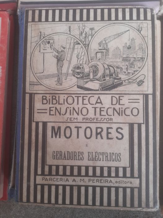 Livros antigos "Memorial do Elétricista" e livros sobre Elétricidade