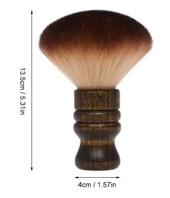 Karkówka fryzjerska drewniana do usuwania włosów z karku