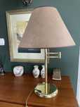 Lampa stolowa złota podstawa