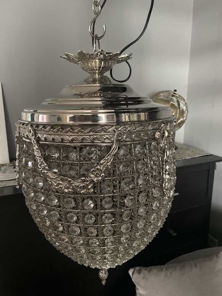 Lampa wiszaca kryształowa