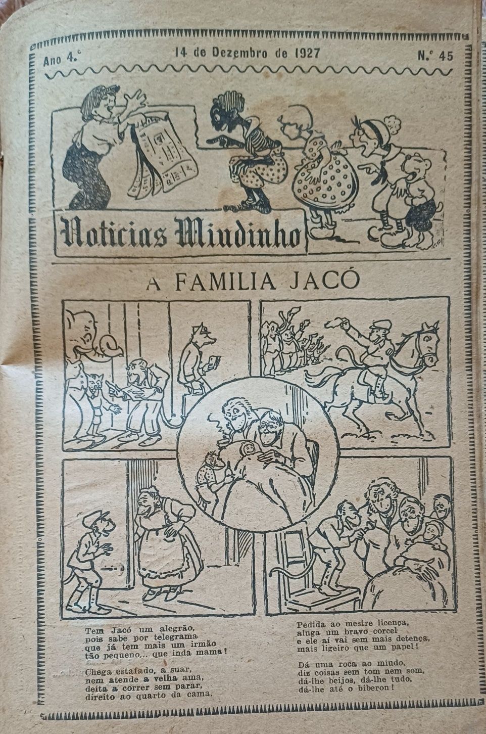 BD Notícias Miudinho Ano 1927 45 Fasciculos encadernados Raríssimos