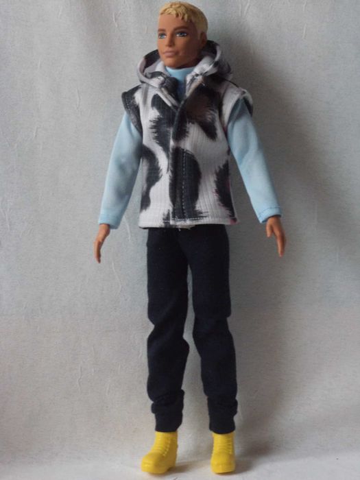 Ubranka dla lalki - Ken - Kamizelka, bluza, spodnie, buty !!!