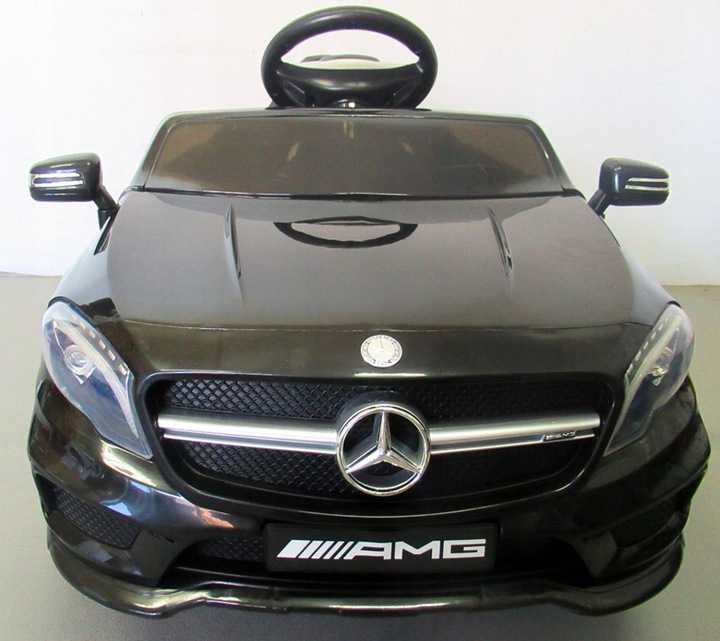 Mercedes GLA45 czarny Miękkie koła Eva, miękki fotelik