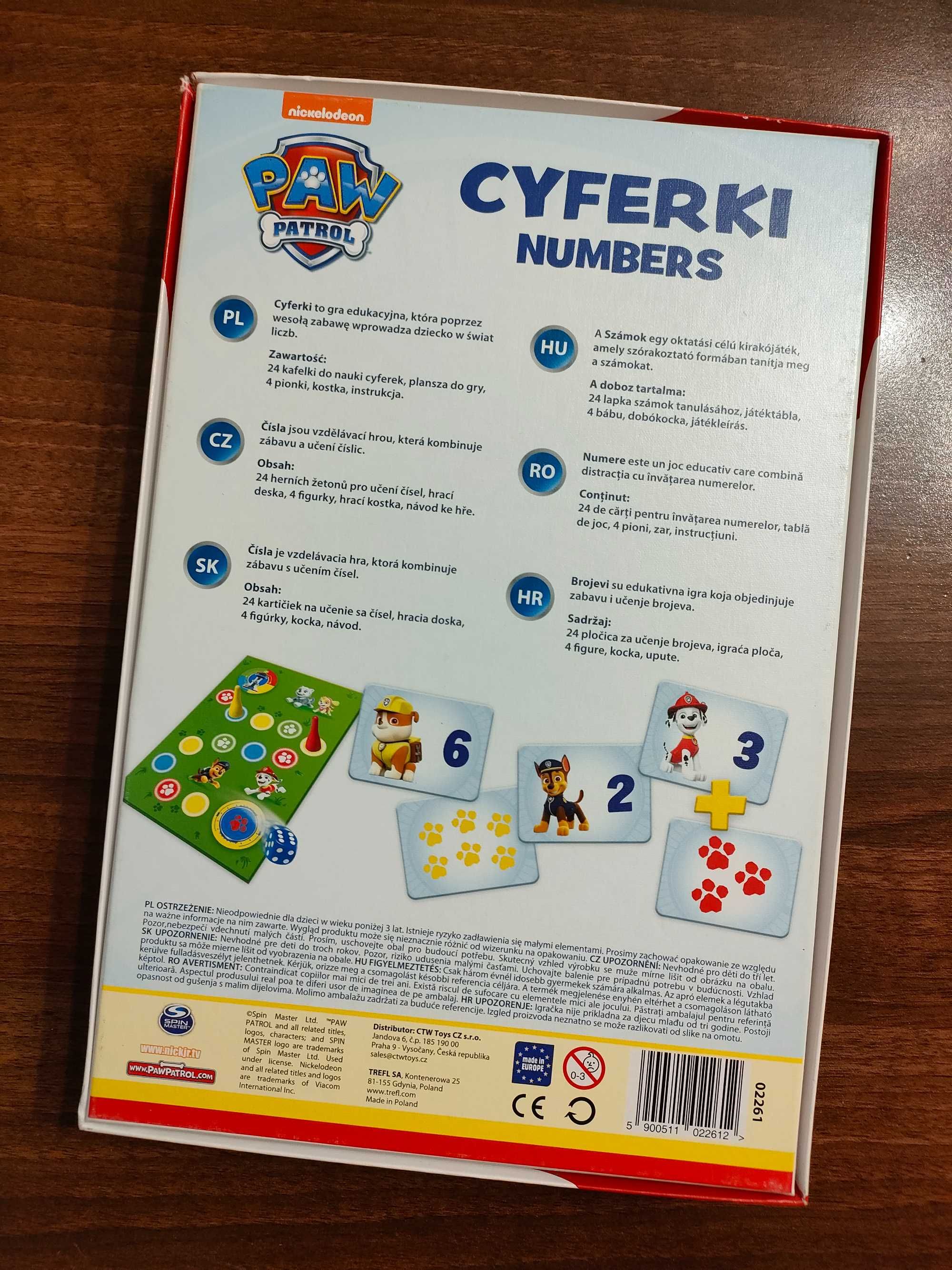 TREFL Zabawa edukacyjna Psi Patrol Cyferki (nauka cyferek)