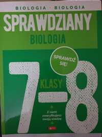 Biologia sprawdziany klasa 7-8 jak NOWA.