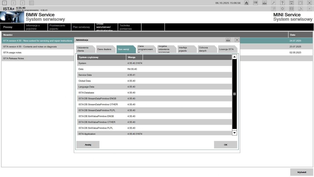 BMW ISTA+ 4.55.40 PL/EN/DE (ENET, K+Dcan, ICOM) - ISPI Next