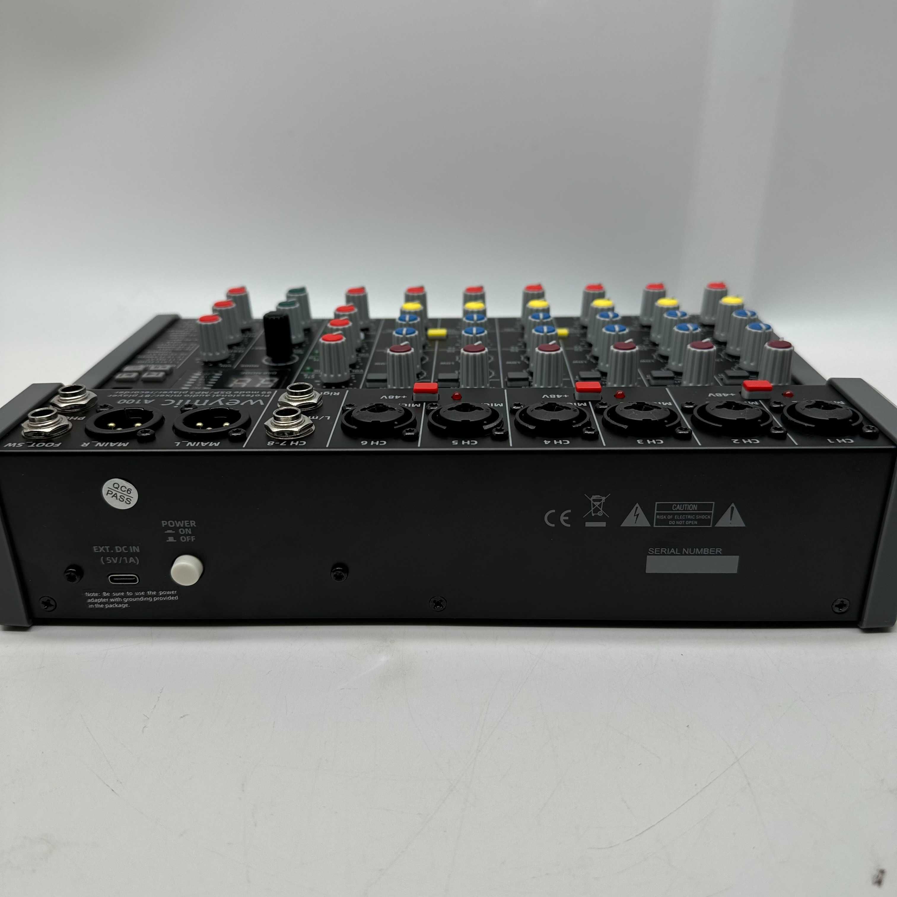 Weymic Mikser A 100 Series do DJ-a, karaoke, USB, XLR, 48V, RCA