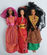 zestaw 3 lalek Barbie dotw ( Moroccan, China, Spain )
