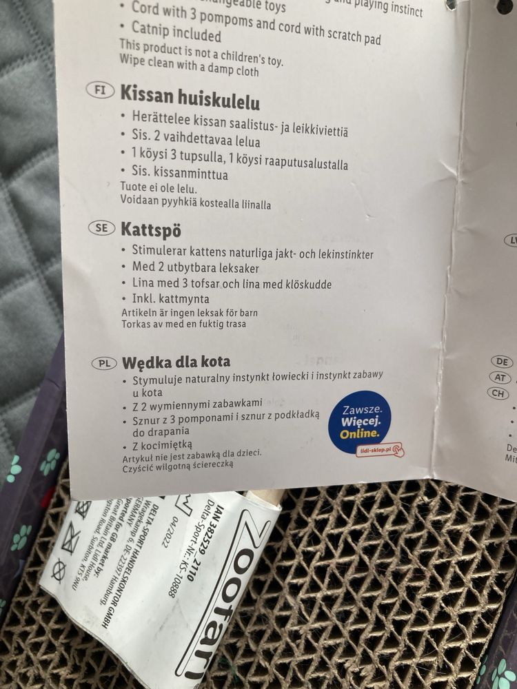 Zestaw dla kota drapak+wędka