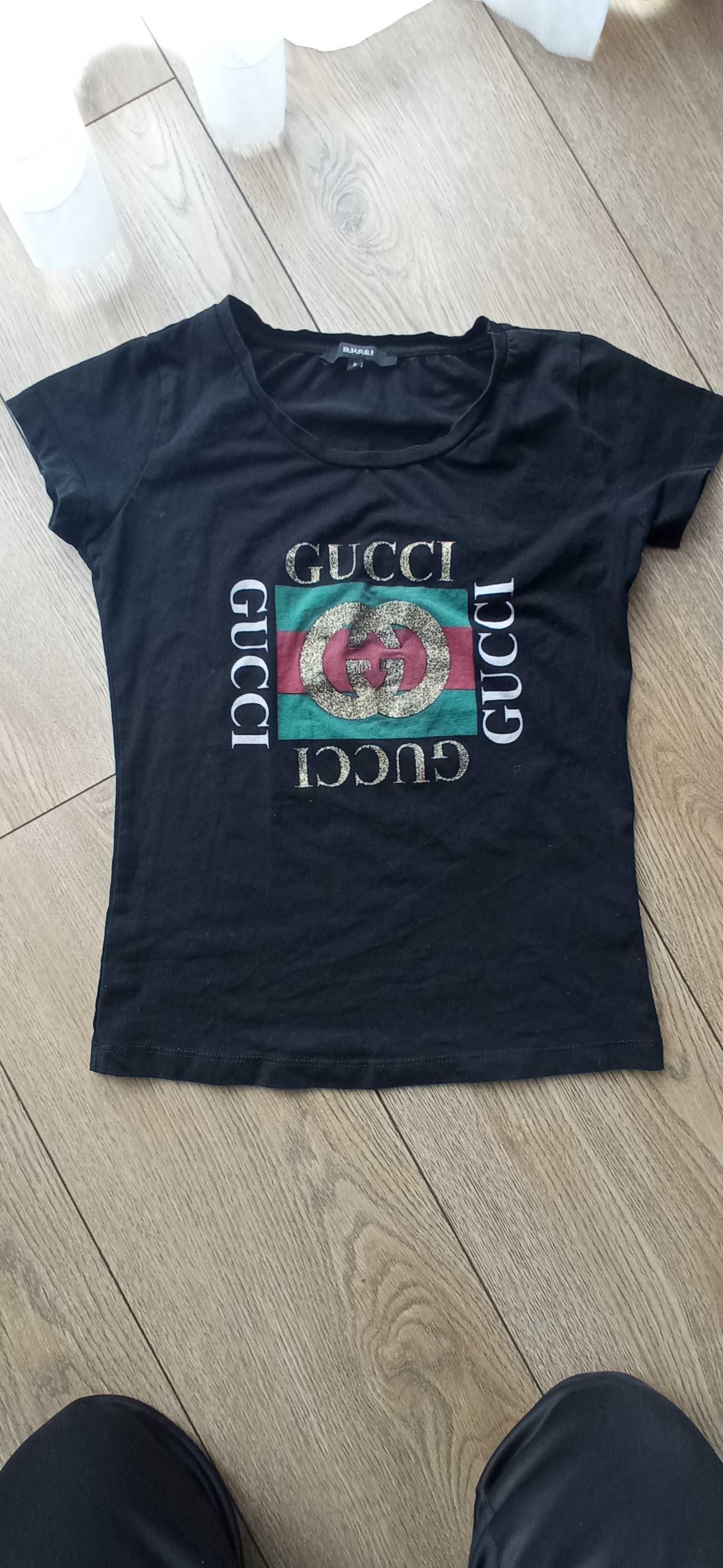 Koszulka z napisem Gucci