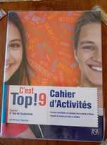 Caderno de atividades de francês "C est top9" plastificado