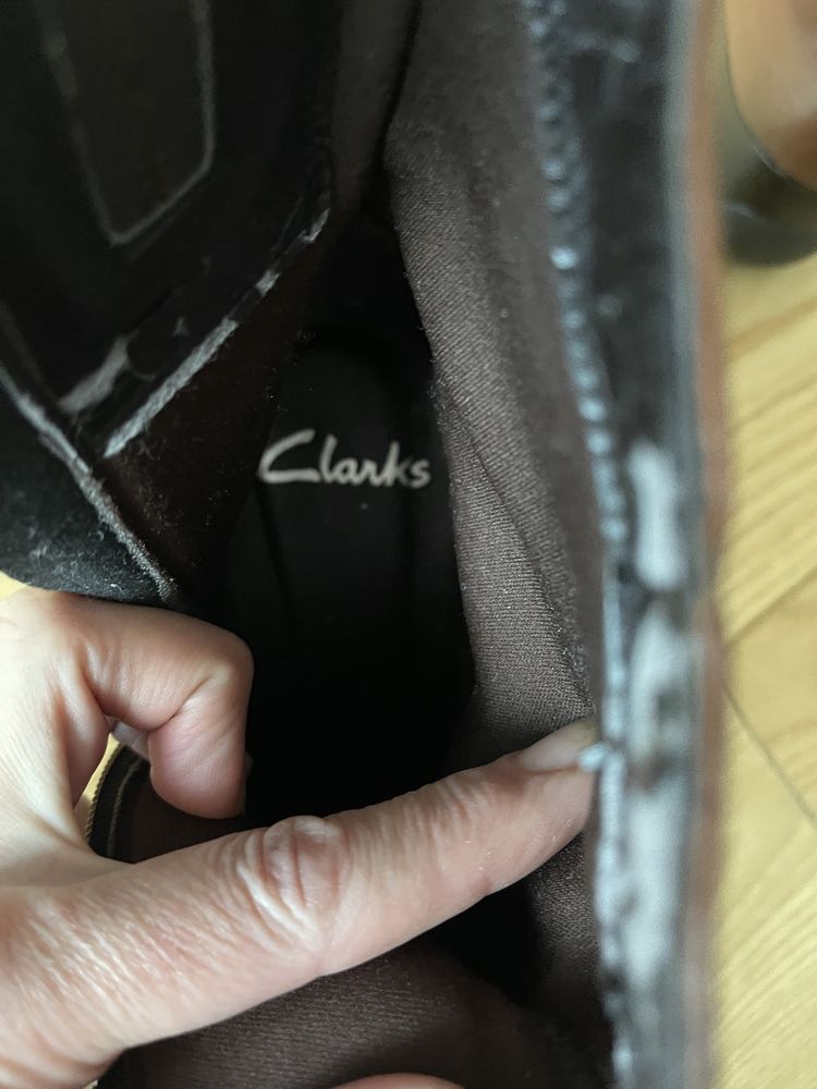 Ботинки Clarks оригиналы 38 размер натуральная кожа