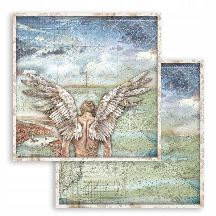Papiery do scrapbookingu DIY Sir Vagabond, 30,5x30,5cm 10 ARKUSZY s855