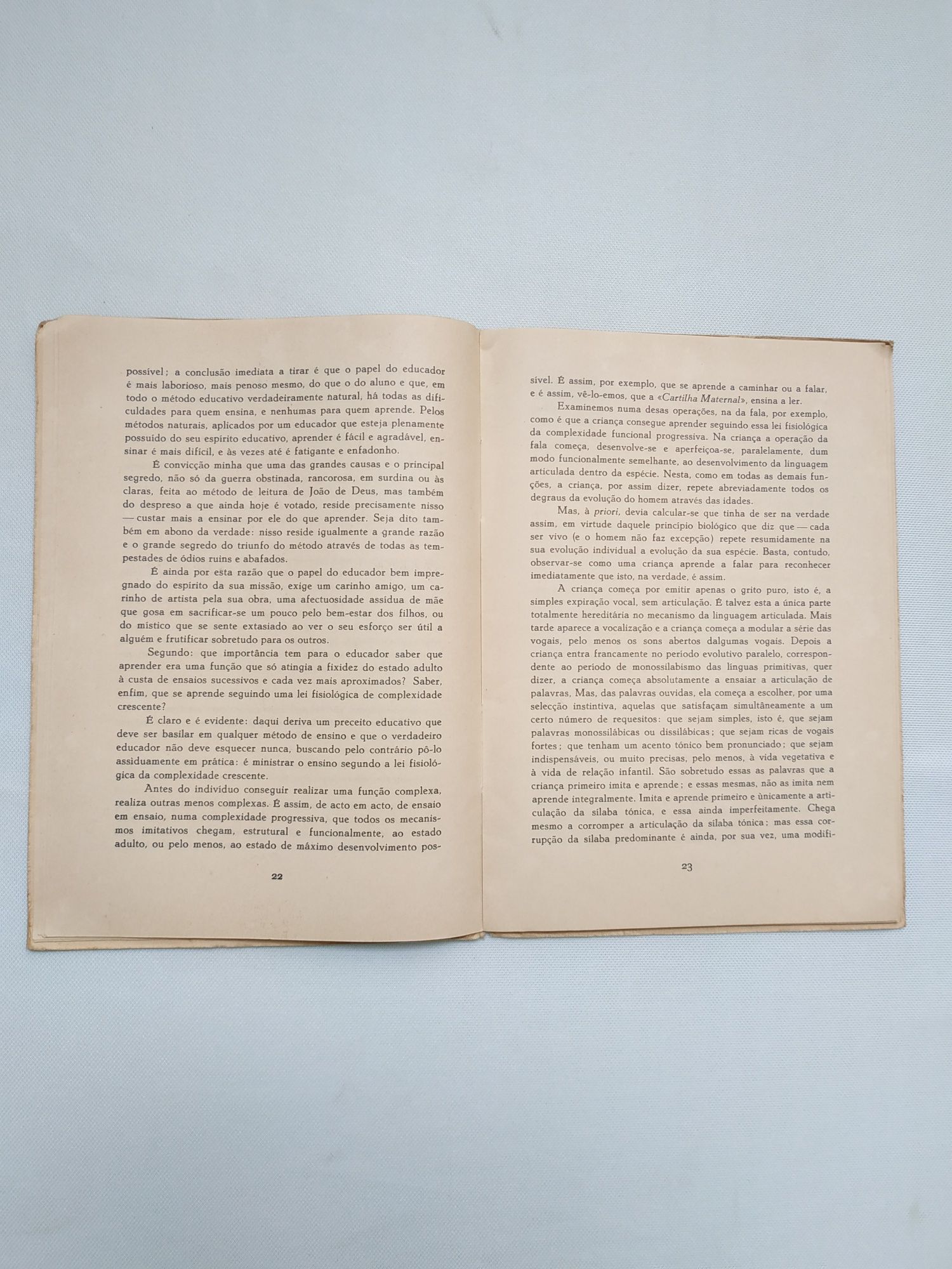 Livro A Cartilha Maternal e a Fisiologia de 1954