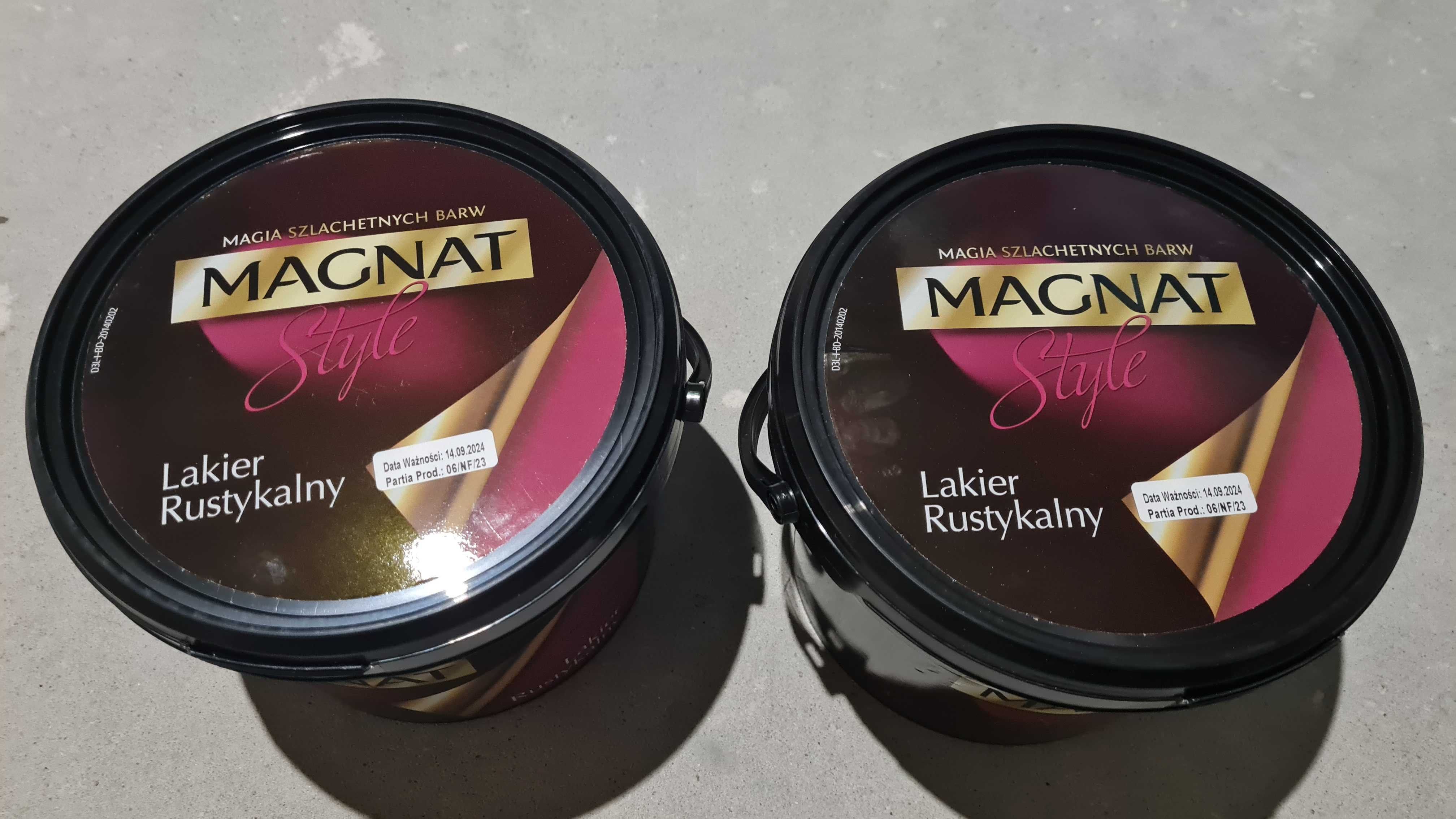 MAGNAT STYLE Lakier Rustykalny,  bezbarwny 2 x 3L nowy, nieotwierany.