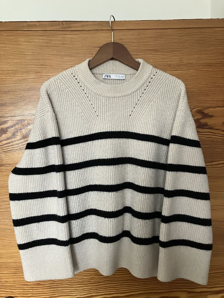 Sweter Zara L w paski