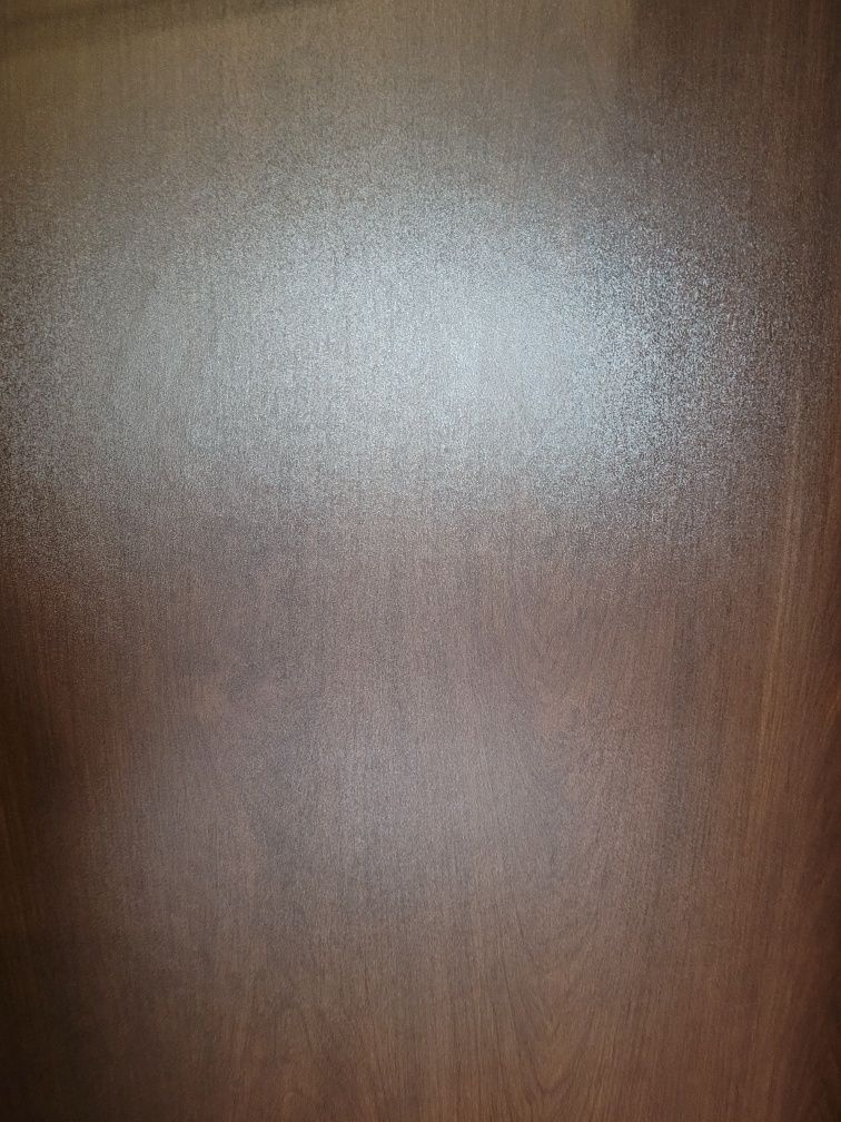 Szafa wnękowa, wnętrze, brązowa, regały, półki, płyta