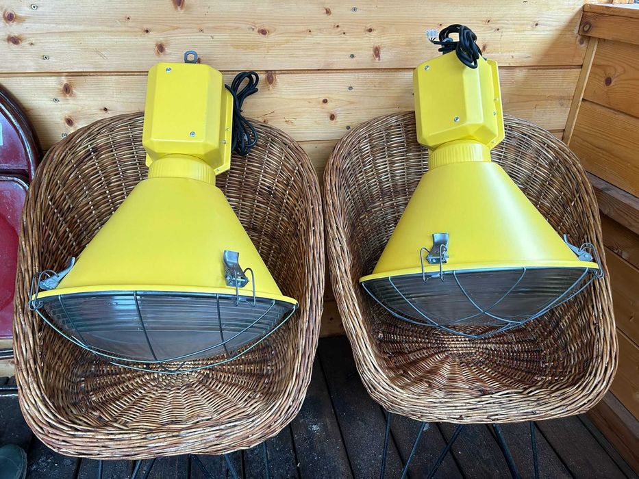 Lampa loft, przemysłowa , industrialna , żółta - 2 sztuki