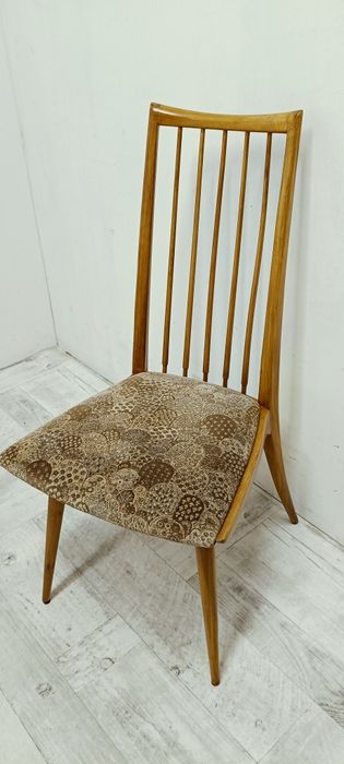 krzesła duńskie vintage design PRL do stołu lata 70-te