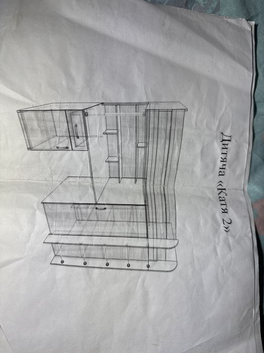 Дитяча «Катя2» ліжко , стіл , шафа. Три в одному