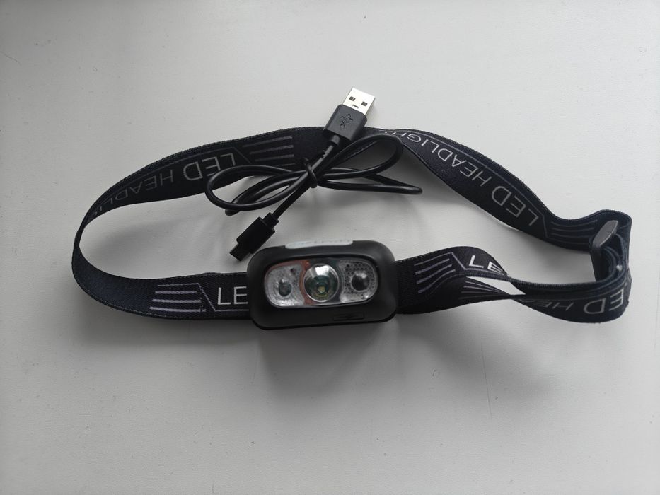 Налобний ліхтар з датчиком руху.