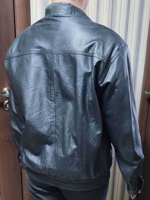 Куртка мужская авиатор бомбер натуральная кожа