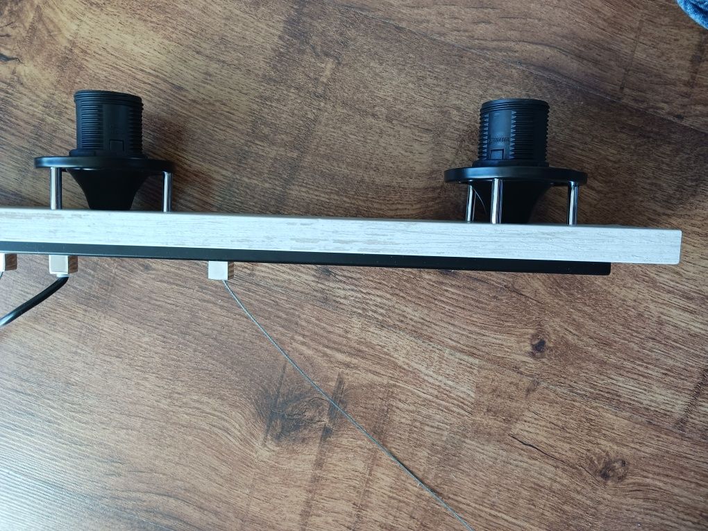 Żyrandol/ listwa Wermouth bez kloszy. 3 x E