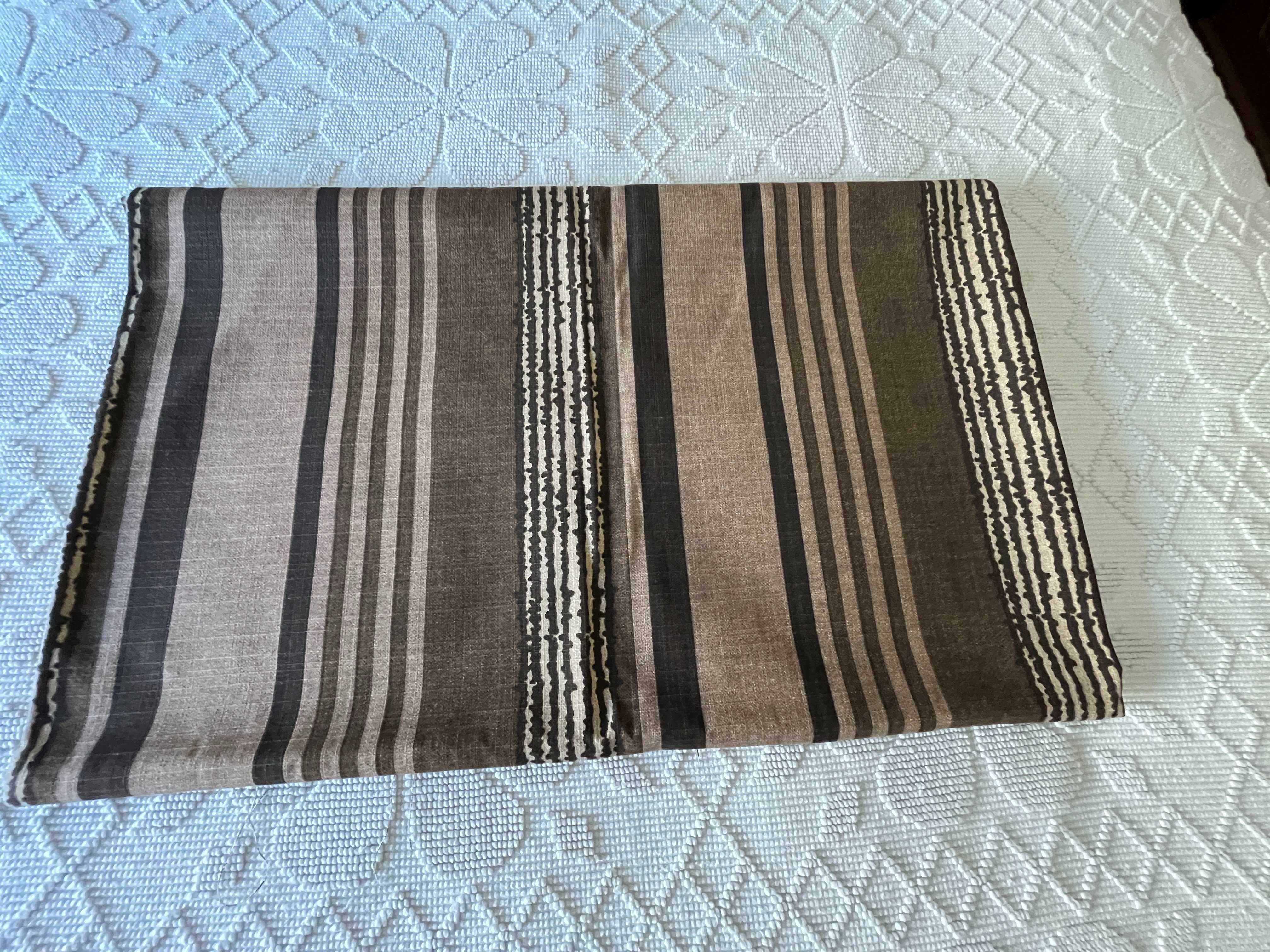 Tecido Castanho Riscas (1,65 x 2,8m) Vintage