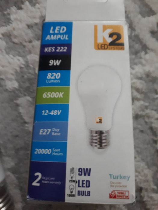 Лед лампочка 12/48 вольт